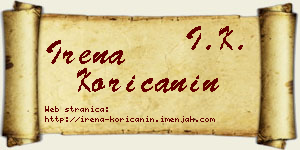 Irena Korićanin vizit kartica